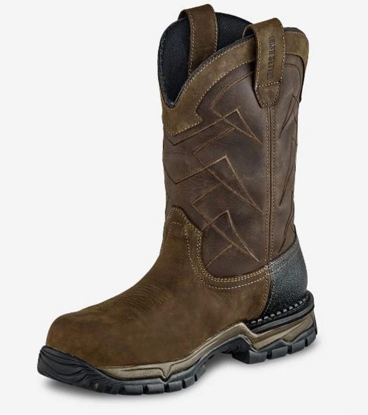 Irish Setter Two Harbors Men's 11 in. Waterproof Leather Safety Toe Pull-On Boot, Brown 5 Irish Setter Two Harbors Men's 11 in. Waterproof Leather Safety Toe Pull-On Boot, Brown - Image 3