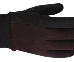Wells Lamont Dotted Jersey Glove, Brown