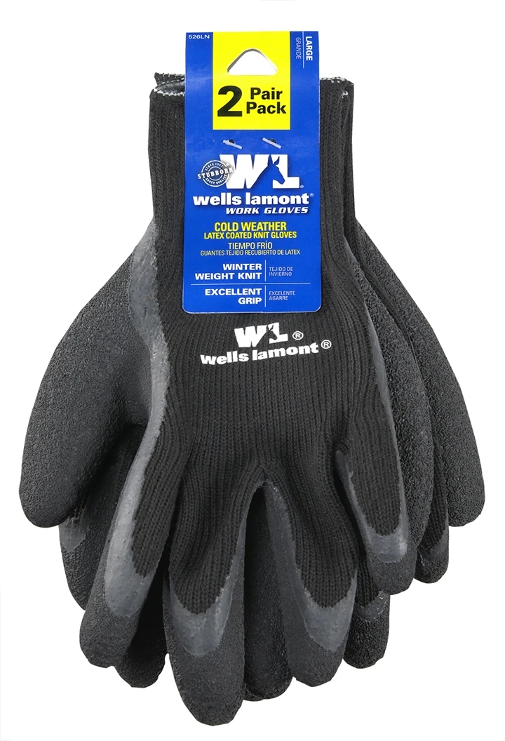 Wells Lamont Winter Weight Latex Gloves - 2 Pack 526N XL X-Large 4 Wells Lamont Winter Weight Latex Gloves - 2 Pack 526N XL X-Large - Image 2