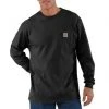 Carhartt Workwear Long-Sleeve Pocket T-Shirt -Clothing & Footwear store k126blk 2