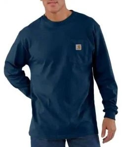 Carhartt Workwear Long-Sleeve Pocket T-Shirt -Clothing & Footwear store k126nvy