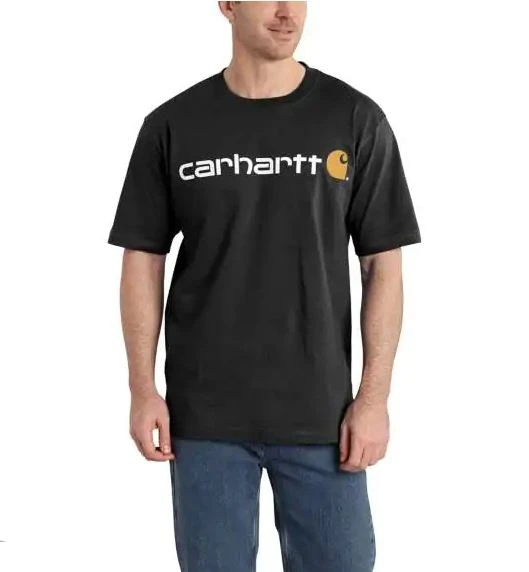 Carhartt Loose Fit Heavyweight Short-Sleeve Logo Graphic T-shirt Black 3 Carhartt Loose Fit Heavyweight Short-Sleeve Logo Graphic T-shirt Black