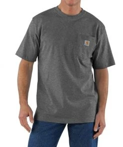 Carhartt Men's Loose Fit Short Sleeve Pocket T-shirt Carbon Heather