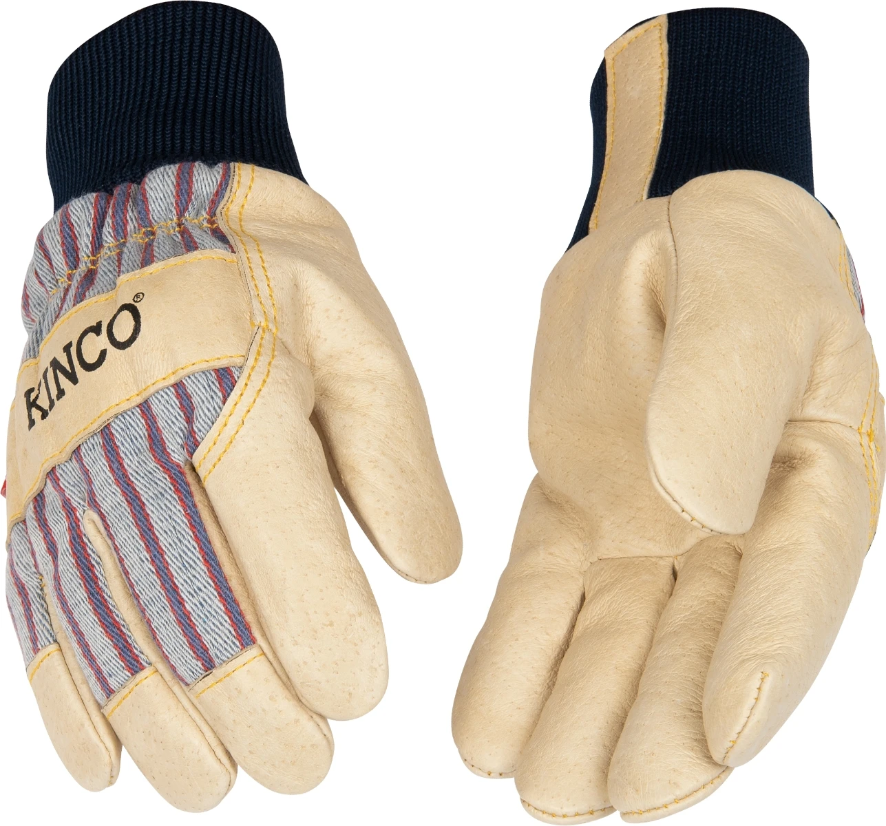 Kinco Kids' Lined Grain Leather Palm with Knit Wrist Glove - Youth (ages 7-12) 3 Kinco Kids' Lined Grain Leather Palm with Knit Wrist Glove - Youth (ages 7-12)