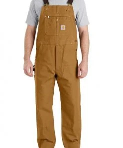 Carhartt Relaxed Fit Duck Bib Overall Brown