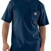 Carhartt Loose Fit Heavyweight Short-Sleeve Pocket T-Shirt Navy